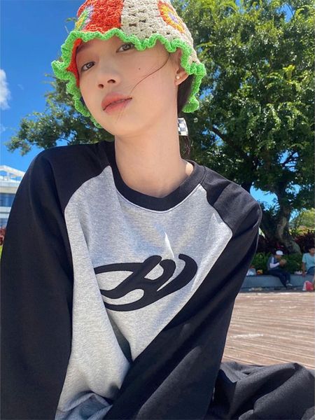 women's t-shirt houzhou gray tshirts women y2k hip hop streetwear patchwork long sleeve t shirts oversized kpop korean fashion loose a, White
women's t-shirt houzhou gray tshirts women y2k hip hop streetwear patchwork long sleeve t shirts oversized kpop korean fashion loose a, White