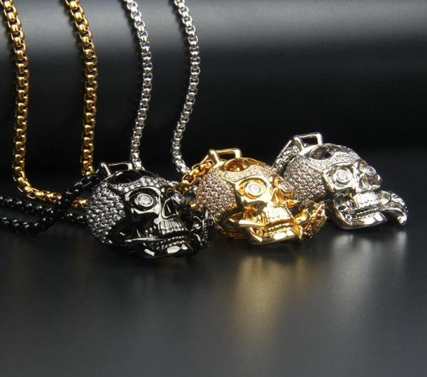 clear cz rose skull necklace fashion stainless steel jewelry gift pendant metal link chain party men 26x21mm2544784, Silver
clear cz rose skull necklace fashion stainless steel jewelry gift pendant metal link chain party men 26x21mm2544784, Silver