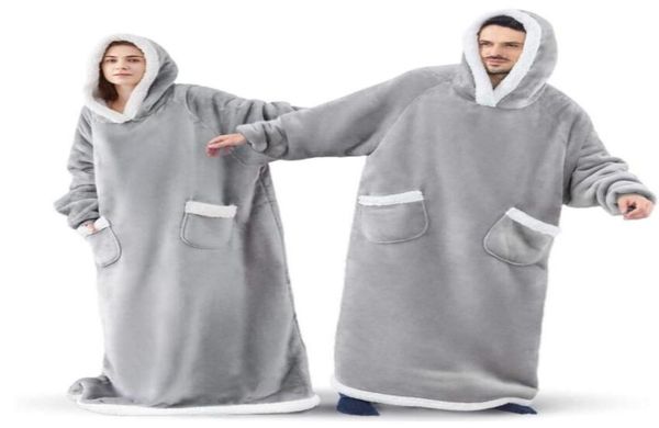 super long flannel blanket with sleeves sleepwear hooded winter hoodies sweatshirt women men pullover fleece giant tv blankets ove9857813, Black;red
super long flannel blanket with sleeves sleepwear hooded winter hoodies sweatshirt women men pullover fleece giant tv blankets ove9857813, Black;red