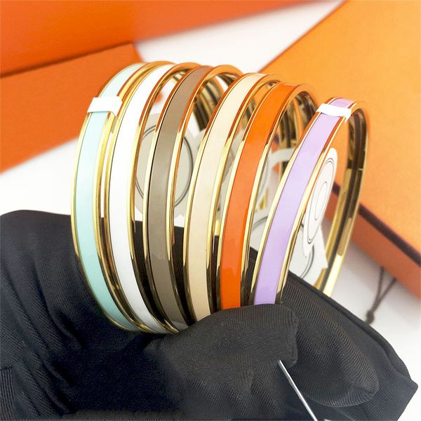 vintage h bracelets for women luxury fashion designer bracelet thin enamel pairs letter bangles stainless steel jewelry gold silver rose pla, Black
vintage h bracelets for women luxury fashion designer bracelet thin enamel pairs letter bangles stainless steel jewelry gold silver rose pla, Black