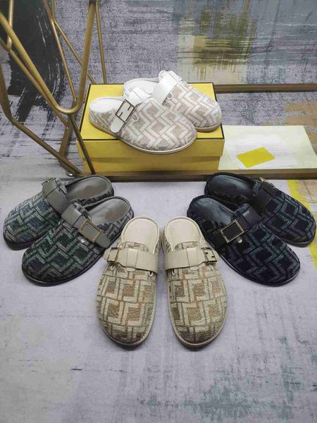 summer men beach slippers classic designer lazy flat baotou leather lady slides men women shoes sandals, Black
summer men beach slippers classic designer lazy flat baotou leather lady slides men women shoes sandals, Black