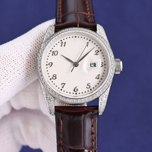 womens watch automatic mechanical movement diamond watches 32mm elegant sapphire leather strap swimming wristwatch luminous montre de luxe w, Slivery;brown
womens watch automatic mechanical movement diamond watches 32mm elegant sapphire leather strap swimming wristwatch luminous montre de luxe w, Slivery;brown