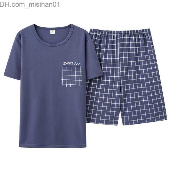 men's sleepwear large 4xl men's pajama set summer knitted cotton short sleeved pajamas men's plain pajamas z230725, Black;brown
men's sleepwear large 4xl men's pajama set summer knitted cotton short sleeved pajamas men's plain pajamas z230725, Black;brown