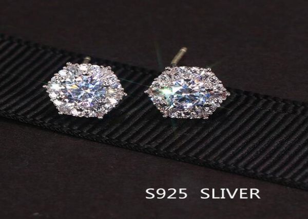 real s925 sterling stud earrings simple fashion women wedding bridal jewelry round cut white z cz diamond gemstones party gift8481703, Golden;silver
real s925 sterling stud earrings simple fashion women wedding bridal jewelry round cut white z cz diamond gemstones party gift8481703, Golden;silver