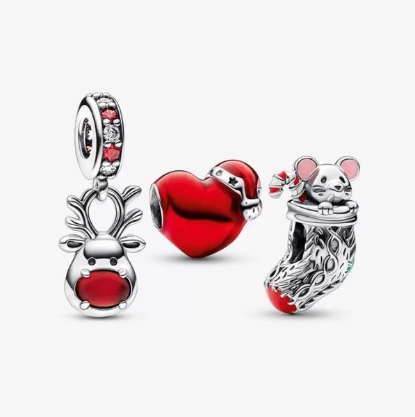 925 sterling silver christmas mouse and reindeer charm set fit original european charm bracelet fashion women halloween jewelry ac6949989, Bronze;silver
925 sterling silver christmas mouse and reindeer charm set fit original european charm bracelet fashion women halloween jewelry ac6949989, Bronze;silver