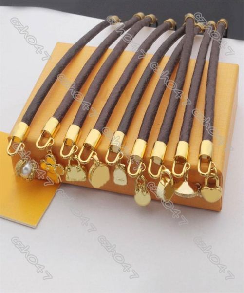 dropship fashion classic flat brown brand designer leather bracelet for women and men metal lock head charm bracelets earrings bra4521662, Golden;silver
dropship fashion classic flat brown brand designer leather bracelet for women and men metal lock head charm bracelets earrings bra4521662, Golden;silver