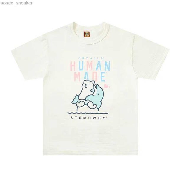 2023 summer dryalls human made t shirt men women cartoon dolphin human made t-shirt tees streetwear, White
2023 summer dryalls human made t shirt men women cartoon dolphin human made t-shirt tees streetwear, White