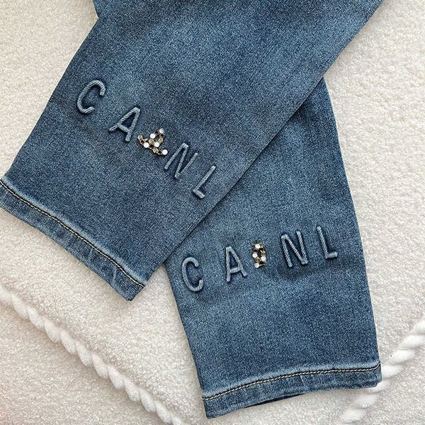 correct version of xiaoxiang's leg and leg diamond design, high waisted elastic and slim straight leg jeans for women, Blue
correct version of xiaoxiang's leg and leg diamond design, high waisted elastic and slim straight leg jeans for women, Blue