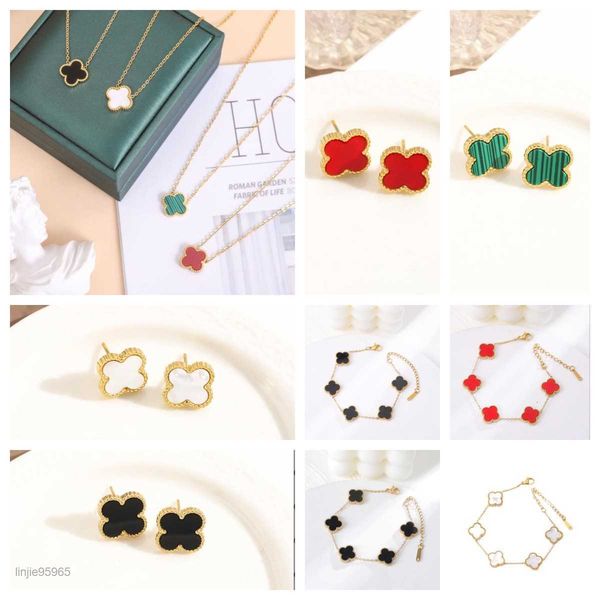 fashion four clover necklace designer jewelry necklaces stud earring gold silver mother of pearl flower link womens no box
fashion four clover necklace designer jewelry necklaces stud earring gold silver mother of pearl flower link womens no box