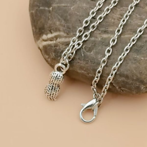20pcs antique silver alloy 3d peanut pendant necklace for men women jewelry gifts t-03
20pcs antique silver alloy 3d peanut pendant necklace for men women jewelry gifts t-03