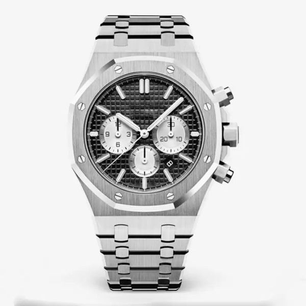 men watches 42mm multi-function dial manual scanning quartz movement chronograph stainless steel rose making fashion men's wristwatch m, Slivery;golden
men watches 42mm multi-function dial manual scanning quartz movement chronograph stainless steel rose making fashion men's wristwatch m, Slivery;golden