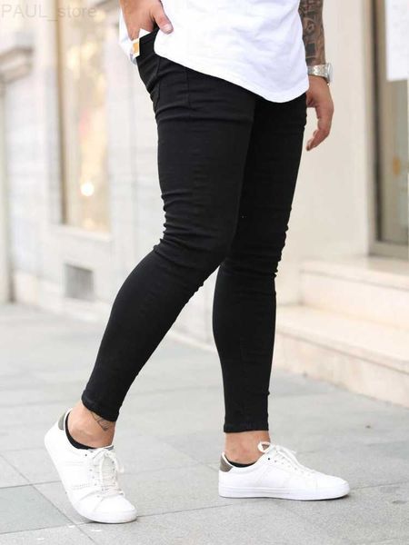 men's jeans business casual black slim pencil male fashion skinny biker pants street hip hop party denim clothing men 29 32 l230724, Blue
men's jeans business casual black slim pencil male fashion skinny biker pants street hip hop party denim clothing men 29 32 l230724, Blue