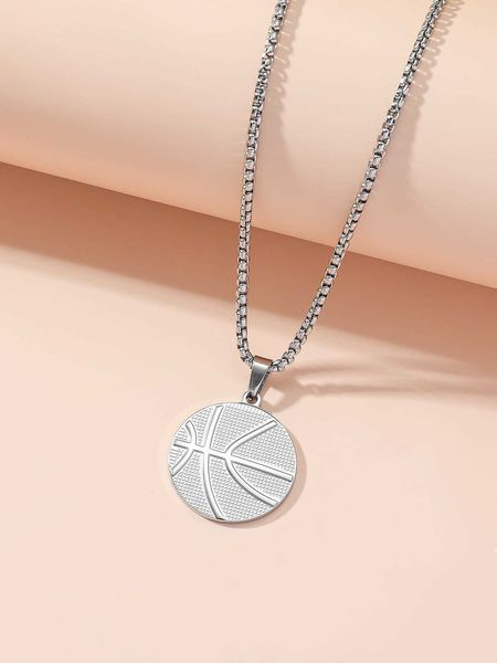 men's accessories 1 european and american titanium steel sports style all-match basketball male hip-hop personality pendant necklace, Silver
men's accessories 1 european and american titanium steel sports style all-match basketball male hip-hop personality pendant necklace, Silver