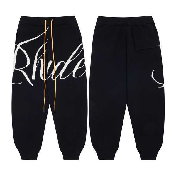 designer clothing pant rhude spring new men's women's casual pants jacquard letter knitted pants ins high street trend brand leggi, Black
designer clothing pant rhude spring new men's women's casual pants jacquard letter knitted pants ins high street trend brand leggi, Black