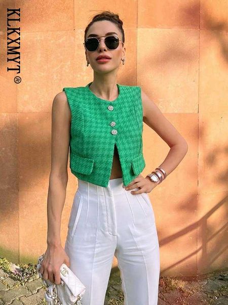 women's jackets klkxmyt traf women vest coat 2023 new fashion diamond buttons sleeveless vests flap pockets female waiscoat chic l2307, Black;brown
women's jackets klkxmyt traf women vest coat 2023 new fashion diamond buttons sleeveless vests flap pockets female waiscoat chic l2307, Black;brown