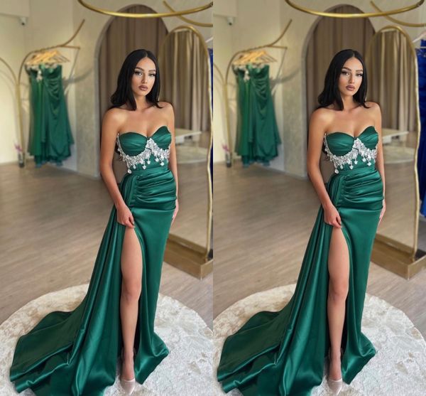 emerald green plus size mermaid prom dresses for black women crystals sweetheart beaded side split formal wear birthday pageant second recep
emerald green plus size mermaid prom dresses for black women crystals sweetheart beaded side split formal wear birthday pageant second recep