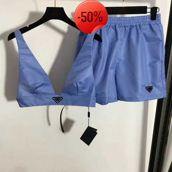 womens two piece pants set with triangle prades textile metal v neck vest mini short set streetwear fashion crop 23ss new trac195s, White
womens two piece pants set with triangle prades textile metal v neck vest mini short set streetwear fashion crop 23ss new trac195s, White
