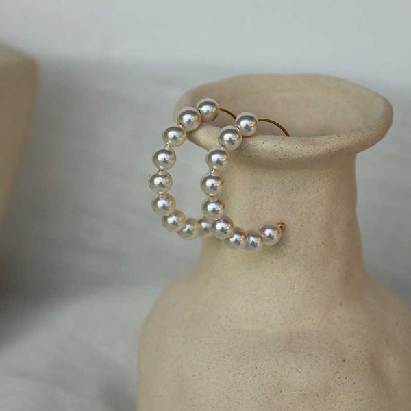 14k gold wrapped pearl earrings simple earrings hollowed out large circle earrings elegant style, Golden
14k gold wrapped pearl earrings simple earrings hollowed out large circle earrings elegant style, Golden