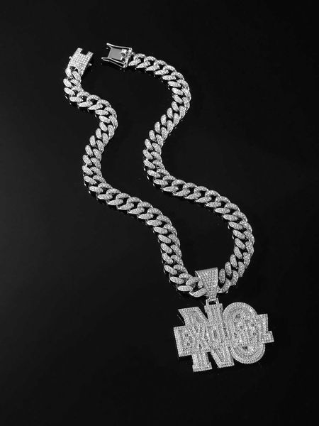 men's accessories 1pc hip hop zinc alloy rhinestone letter pendant necklace for women men for daily decoration for jewelry gift and par, Silver
men's accessories 1pc hip hop zinc alloy rhinestone letter pendant necklace for women men for daily decoration for jewelry gift and par, Silver