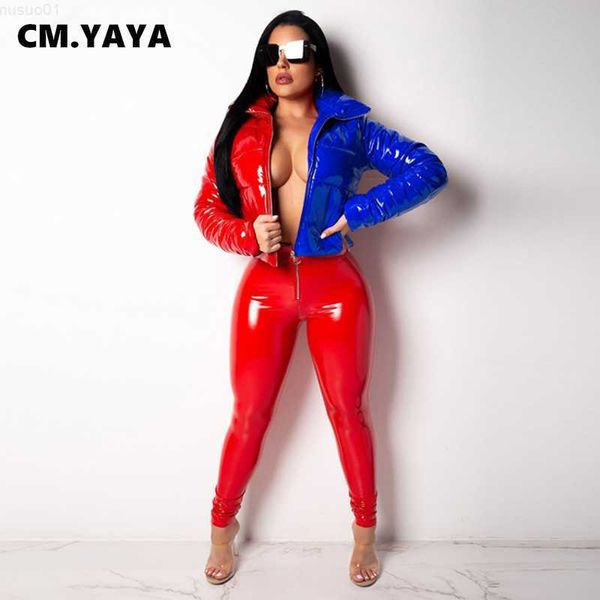 women's jackets cm.yaya women parkas patchwork zip pu faux leather short parkas fashion high streetwear casual coats autumn winter clot, Black;brown
women's jackets cm.yaya women parkas patchwork zip pu faux leather short parkas fashion high streetwear casual coats autumn winter clot, Black;brown