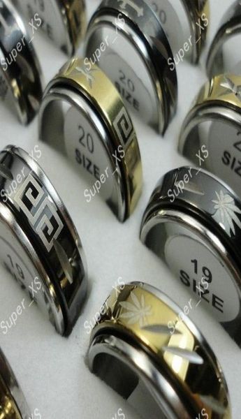 fashion whole rotatable gold black stainless steel rings for women men jewelry bulk lots lr223 4570294, Silver
fashion whole rotatable gold black stainless steel rings for women men jewelry bulk lots lr223 4570294, Silver