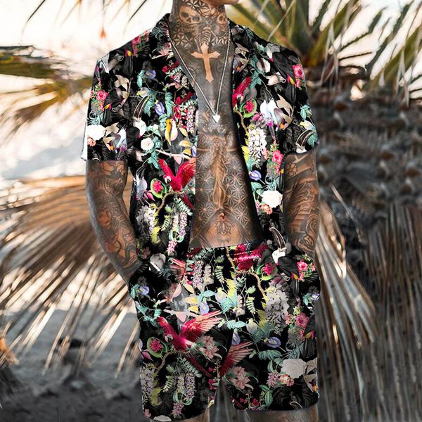 men's tracksuits hawaiian print set short sleeve shorts summer leisure flower shirt beach two piece 2023 fashion 230724, Gray
men's tracksuits hawaiian print set short sleeve shorts summer leisure flower shirt beach two piece 2023 fashion 230724, Gray