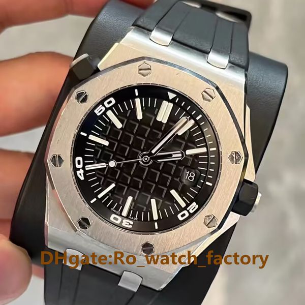 42mm men watches black dial 15710st mechanical transparent rubber strap bands mens automatic watch wristwatches, Slivery;brown
42mm men watches black dial 15710st mechanical transparent rubber strap bands mens automatic watch wristwatches, Slivery;brown