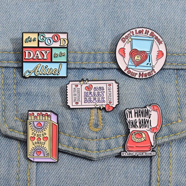 don it let it break your heart enamel pins custom stamp match phone brooches lapel badges cartoon funny jewelry gift for friends, Blue
don it let it break your heart enamel pins custom stamp match phone brooches lapel badges cartoon funny jewelry gift for friends, Blue