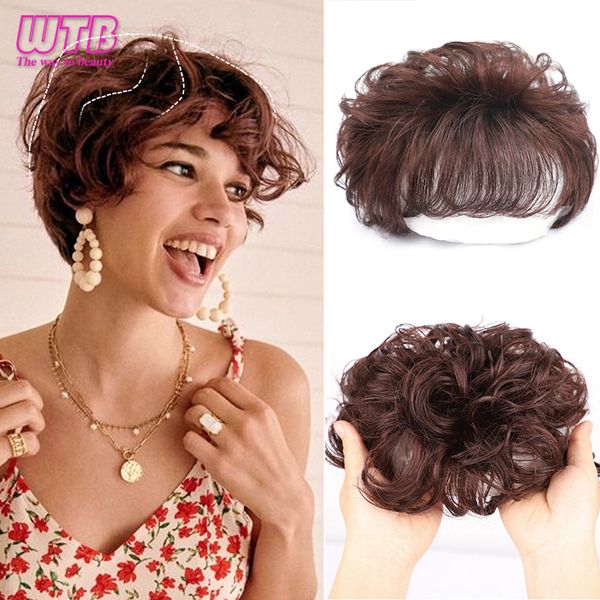 bangs short wavy synthetic replacement cover white hair for women black brown natural clip in hair extension with bangs hairpieces 230724
bangs short wavy synthetic replacement cover white hair for women black brown natural clip in hair extension with bangs hairpieces 230724