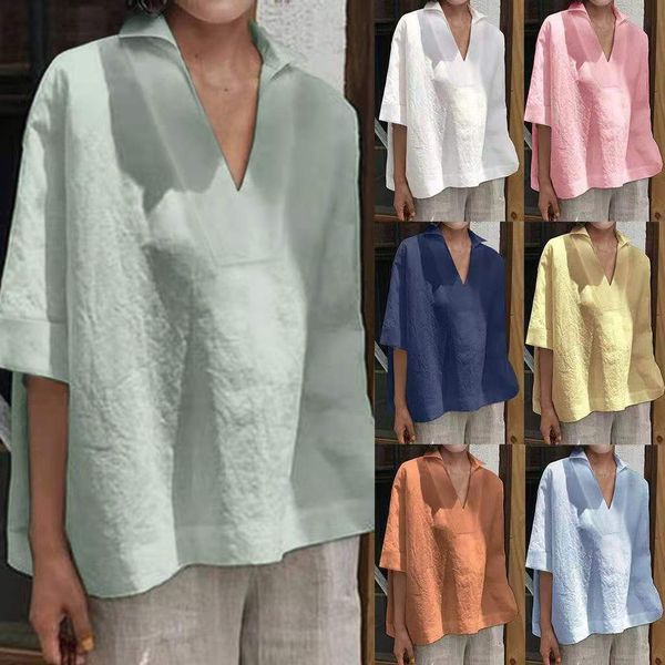 women's tshirt casual cotton linen summer tshirt clothing elegant fashion clothes streetwear vneck tees shirts for women bastet 230724, White
women's tshirt casual cotton linen summer tshirt clothing elegant fashion clothes streetwear vneck tees shirts for women bastet 230724, White