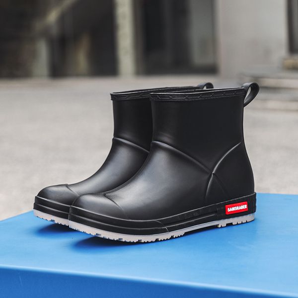 dress shoes mens rain boots slip on waterproof rubber work mud durable nonslip garden for farming fishing 230721, Black
dress shoes mens rain boots slip on waterproof rubber work mud durable nonslip garden for farming fishing 230721, Black