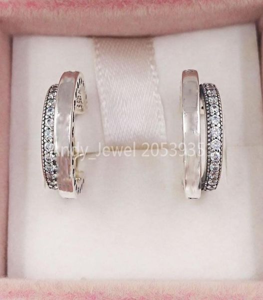 authentic 925 sterling silver studs pave double hoop earrings fits european p style studs jewelry 299056c017479906, Golden;silver
authentic 925 sterling silver studs pave double hoop earrings fits european p style studs jewelry 299056c017479906, Golden;silver
