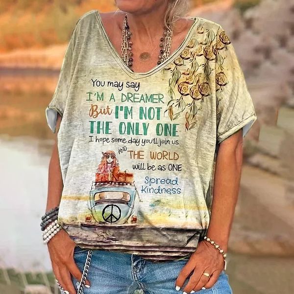womens tshirt t shirt vintage letter print short sleeve daily weekend basic girls v neck tshirt female clothing oversized summer 230724, White
womens tshirt t shirt vintage letter print short sleeve daily weekend basic girls v neck tshirt female clothing oversized summer 230724, White