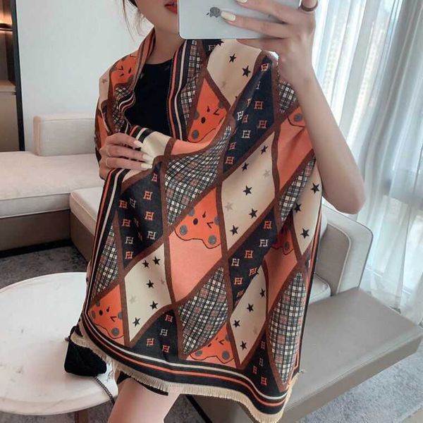 scarves wraps star autumn winter imitation cashmere scarf women's warm thickened long student shawl cartoon, Red;brown
scarves wraps star autumn winter imitation cashmere scarf women's warm thickened long student shawl cartoon, Red;brown