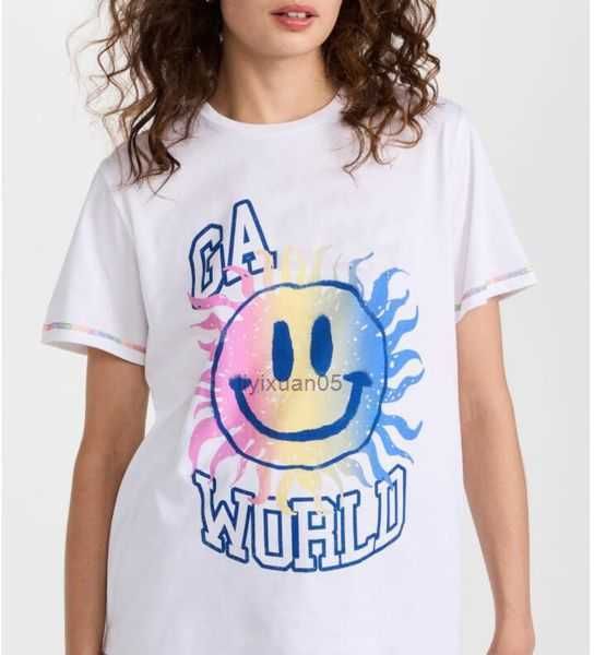23ss new ganni women quality t shirt beach tees versatile smiling face print round neck casual loose pullover short sleeve t-shirt clothing, White
23ss new ganni women quality t shirt beach tees versatile smiling face print round neck casual loose pullover short sleeve t-shirt clothing, White