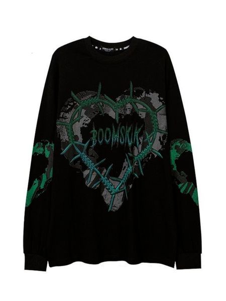 women's t-shirt houzhou gothic punk green print long sleeve t-shirts women grunge oversize harajuku streetwear hippie o-neck black pull, White
women's t-shirt houzhou gothic punk green print long sleeve t-shirts women grunge oversize harajuku streetwear hippie o-neck black pull, White