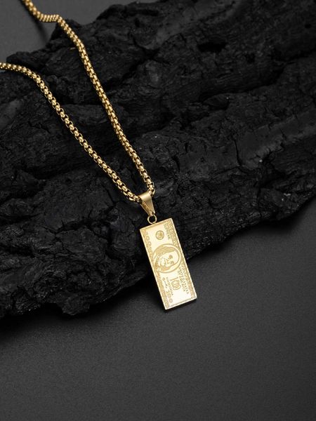 men's accessories 1pc simple us dollar sign pendant necklace hip-hop street style fashionable personality necklace, Silver
men's accessories 1pc simple us dollar sign pendant necklace hip-hop street style fashionable personality necklace, Silver