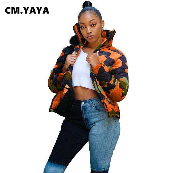 women's jackets cm.yaya autumn winter women coats fashion camouflage print down coat zipper long sleeve short coat jackets warm parkas, Black;brown
women's jackets cm.yaya autumn winter women coats fashion camouflage print down coat zipper long sleeve short coat jackets warm parkas, Black;brown
