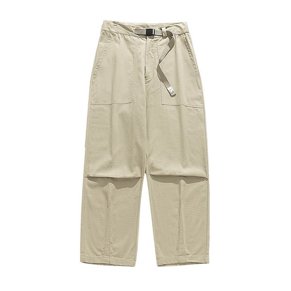 mens pants springsummer korean street fashion loose belt design pleated casual retro wide leg cargo 230724, Black
mens pants springsummer korean street fashion loose belt design pleated casual retro wide leg cargo 230724, Black