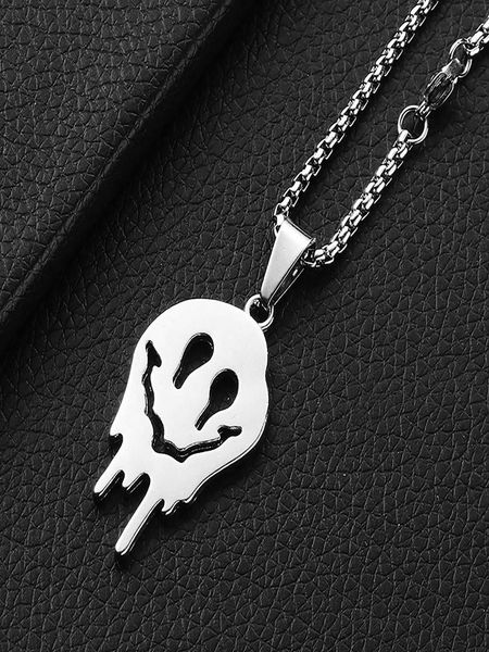 men's accessories 1pc fashionable stainless steel expression charm necklace for men for daily decoration punk hip pop style, Silver
men's accessories 1pc fashionable stainless steel expression charm necklace for men for daily decoration punk hip pop style, Silver
