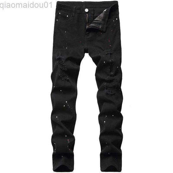 men's jeans denim jeans design fashion lacquer foot casual pants stretch regular fit black long jeans men's new four season plus s, Blue
men's jeans denim jeans design fashion lacquer foot casual pants stretch regular fit black long jeans men's new four season plus s, Blue