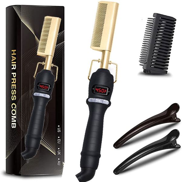 hair straighteners 2 in 1 hair comb hair straightener and hair curler heating comb 3 modes electric flat iron straightening curling brush cu, Black
hair straighteners 2 in 1 hair comb hair straightener and hair curler heating comb 3 modes electric flat iron straightening curling brush cu, Black