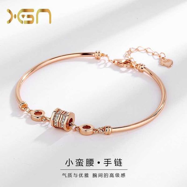 new concept s925 sterling silver small waist female minority design high sense ins temperament light luxury diamond bracelet, Golden;silver
new concept s925 sterling silver small waist female minority design high sense ins temperament light luxury diamond bracelet, Golden;silver