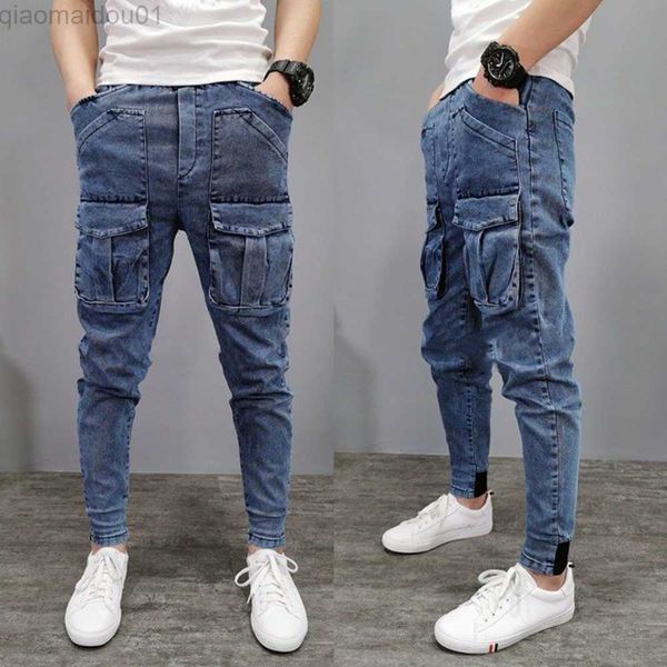 men's jeans new cargo pants men's high street hip-hop personality trendy overalls casual pants jeans man baggy pants fitting trous, Blue
men's jeans new cargo pants men's high street hip-hop personality trendy overalls casual pants jeans man baggy pants fitting trous, Blue