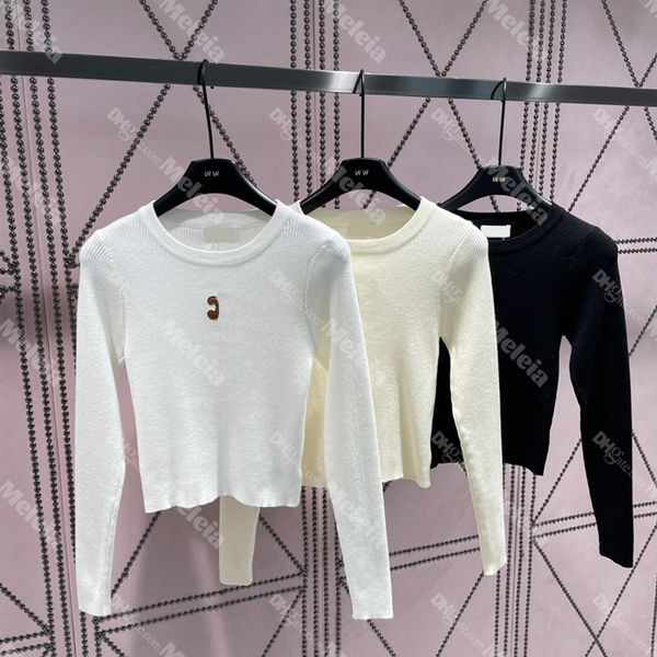 3 colors slim knits women designer tees home casual warm ladies knitted crew neck tees, White
3 colors slim knits women designer tees home casual warm ladies knitted crew neck tees, White