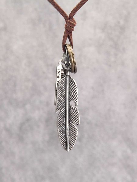 men's accessories fashionable and popular men slogan graphic rectangle feather charm necklace alloy for jewelry gift and for a stylish, Silver
men's accessories fashionable and popular men slogan graphic rectangle feather charm necklace alloy for jewelry gift and for a stylish, Silver