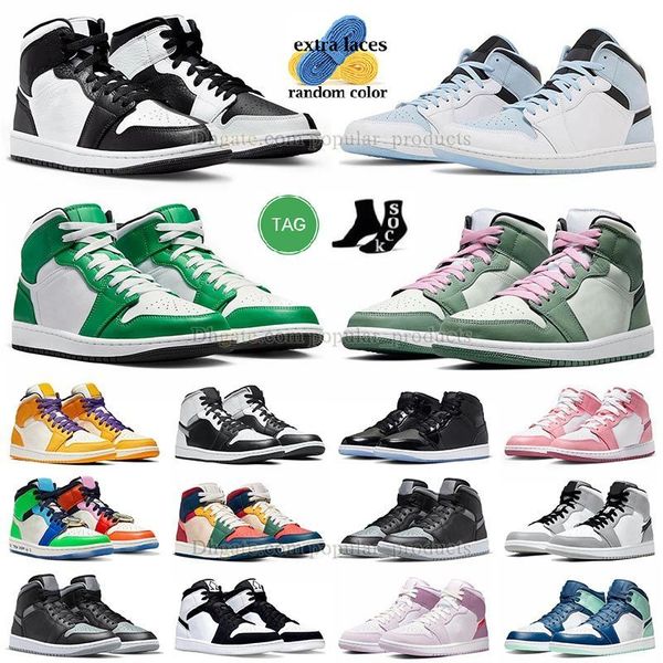 mid jumpman 1 basketball shoes dutch lucky green 1s space jam ice blue diamond blue mint split black and white og shadow men women outdoor s 
mid jumpman 1 basketball shoes dutch lucky green 1s space jam ice blue diamond blue mint split black and white og shadow men women outdoor s