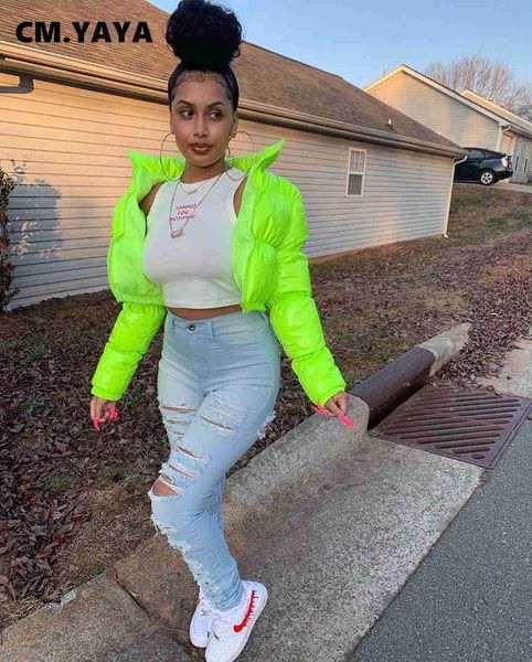 women's jackets cm.yaya solid fluorescence color full sleeve women down coat zipper turtleneck short jacket casual streetwear warm wint, Black;brown
women's jackets cm.yaya solid fluorescence color full sleeve women down coat zipper turtleneck short jacket casual streetwear warm wint, Black;brown