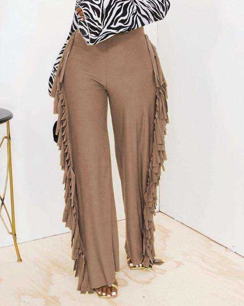 solid color fashionable temperament tassel high waist casual pants women's clothing, Black;white
solid color fashionable temperament tassel high waist casual pants women's clothing, Black;white