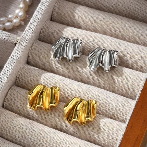 ins french irregular metal wrinkle texture earrings for women niche simple s925 silver needle fashion charm jewelry, Golden;silver
ins french irregular metal wrinkle texture earrings for women niche simple s925 silver needle fashion charm jewelry, Golden;silver
